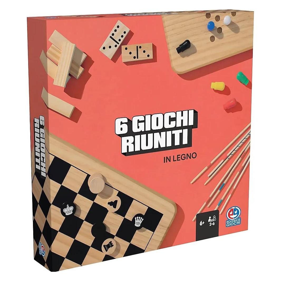 Spin Master EG classics 6 games gathered in wood (2 - 6 Spieler) (6066797)