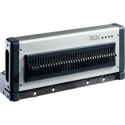 Stanzwerkzeug A34 für Stanzmaschine D600, 3:1 Teilung, eckige Löcher, Eisen, grau
