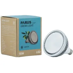 Parus by Venso GrowLight Winter E27 LED Pflanzenlampe 18W 140° , Venso Ecosolutions Vollspektrum LED Überwinterungslampe Pflanzenlampe LED Vollspektrum , LED Birne , Vollspektrum E27 Pflanzenlampe Birne