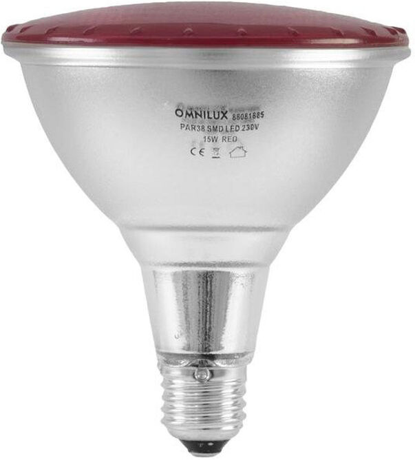 Omnilux Par-38 230v Smd 15w E-27 Led Rot