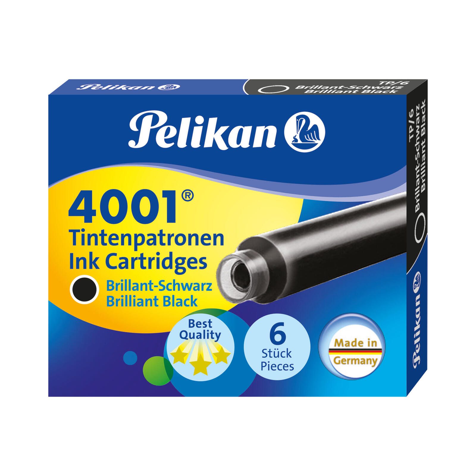 Pelikan Tintenpatronen für Füller brillant-schwarz 100401546