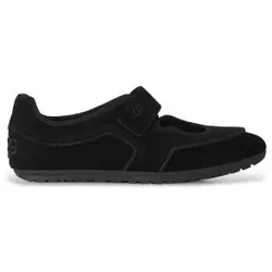 UGG für Damen. 1187530 Schwarze Mary-Jane-Halbschuhe aus Quill-Leder (36), Wohnung, Wildleder, Klettverschluss, Lässig