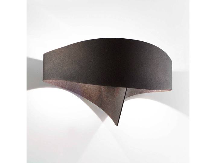LED-wandlamp SCUDO, brons / oud-messing, Hal, metaal, Modern, LED wandlamp