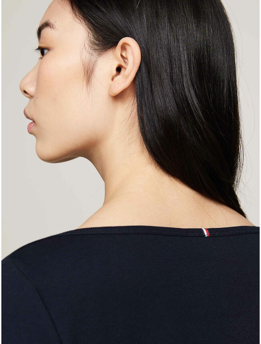 TOMMY HILFIGER T-shirt col bateau manches 3/4
