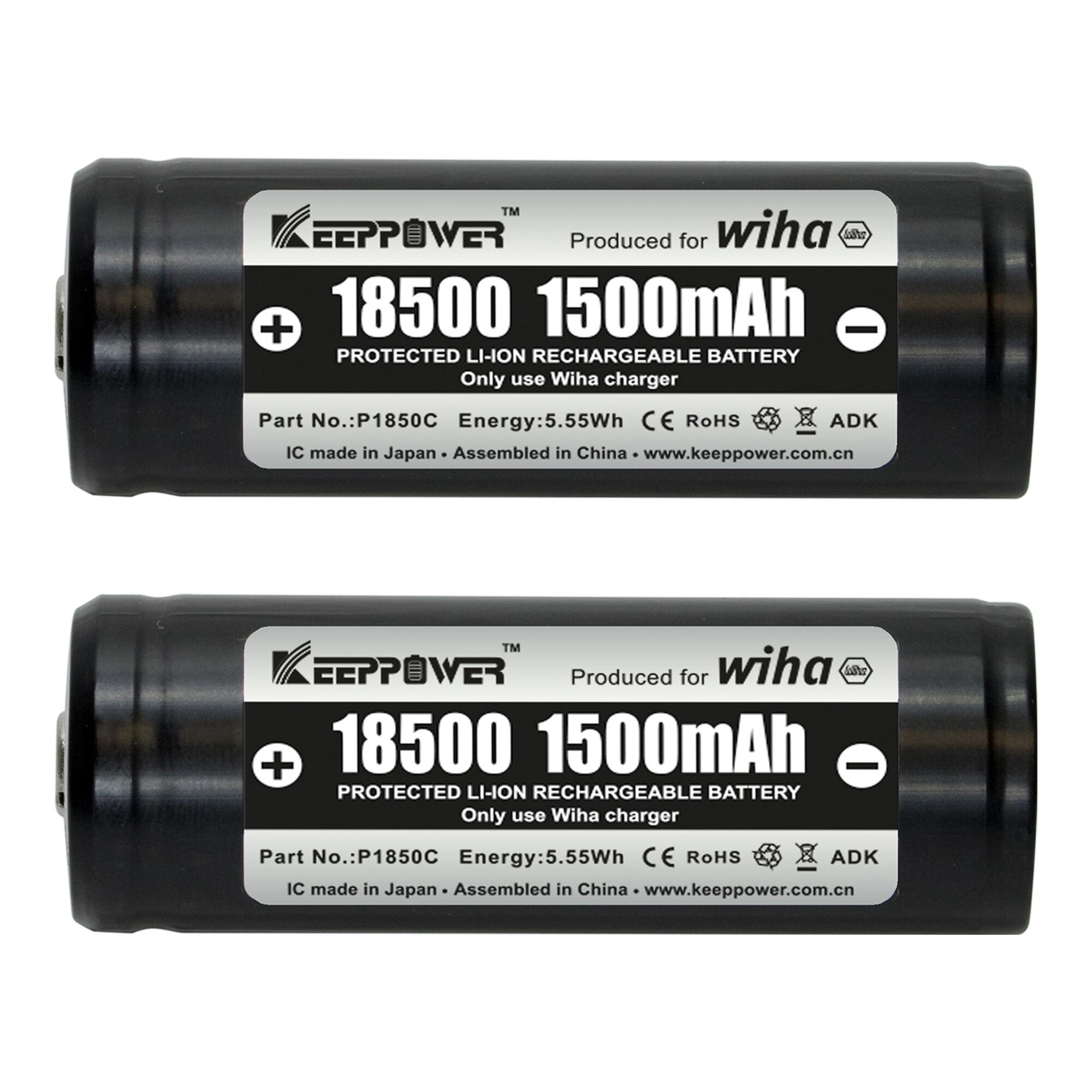 Wiha Ersatzakkus 18500 Li-Ion 2 Stk. in Box (41914)