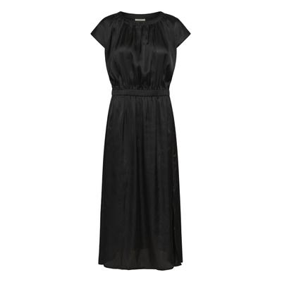 Cocktailkleid KAFFE "Damen Maxikleid KAamara", Damen, Gr. 40, N-Gr, schwarz (schwarz deep), Obermaterial: 100% Polyester PES., Kleider
