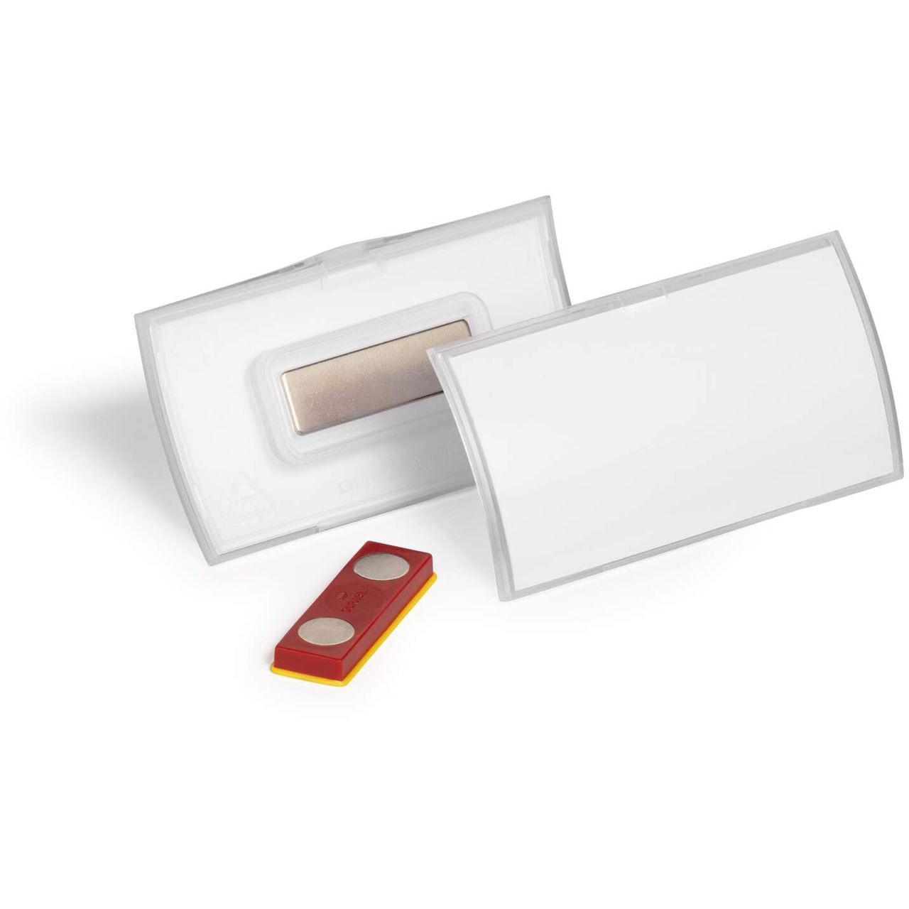 Durable Namensschild Click Fold m Magnet 40x75mm 10Stk trans