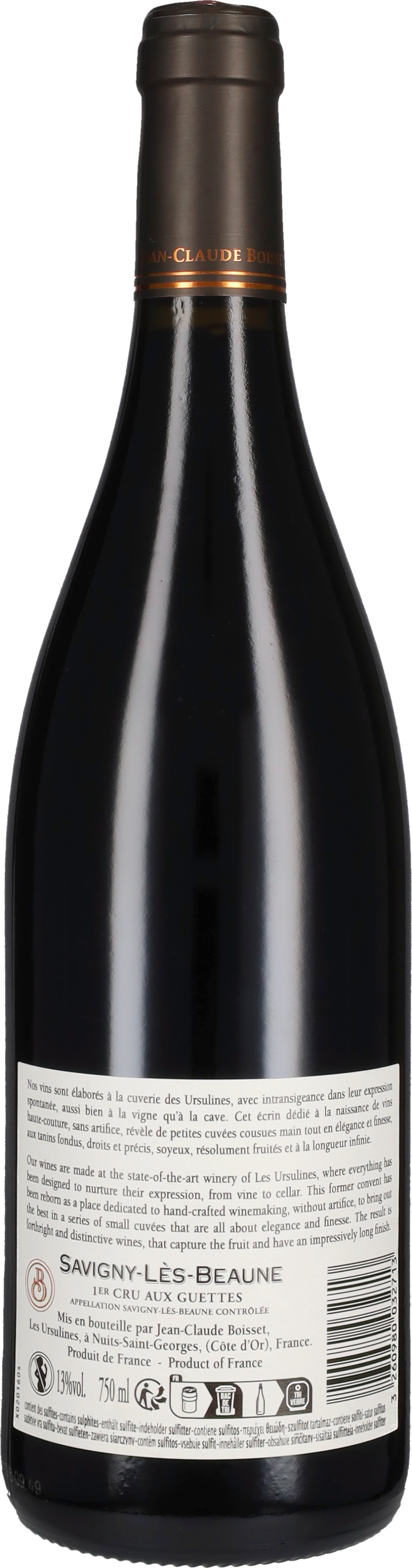 Savigny-les-Beaune 1er Cru 'Aux Guettes' Jean Claude Boisset 2020