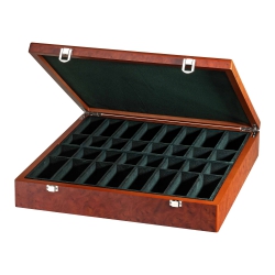 Philos Schachfigurenbox Exklusiv - Wurzelholzdesign - mit Einzelfächern 242079