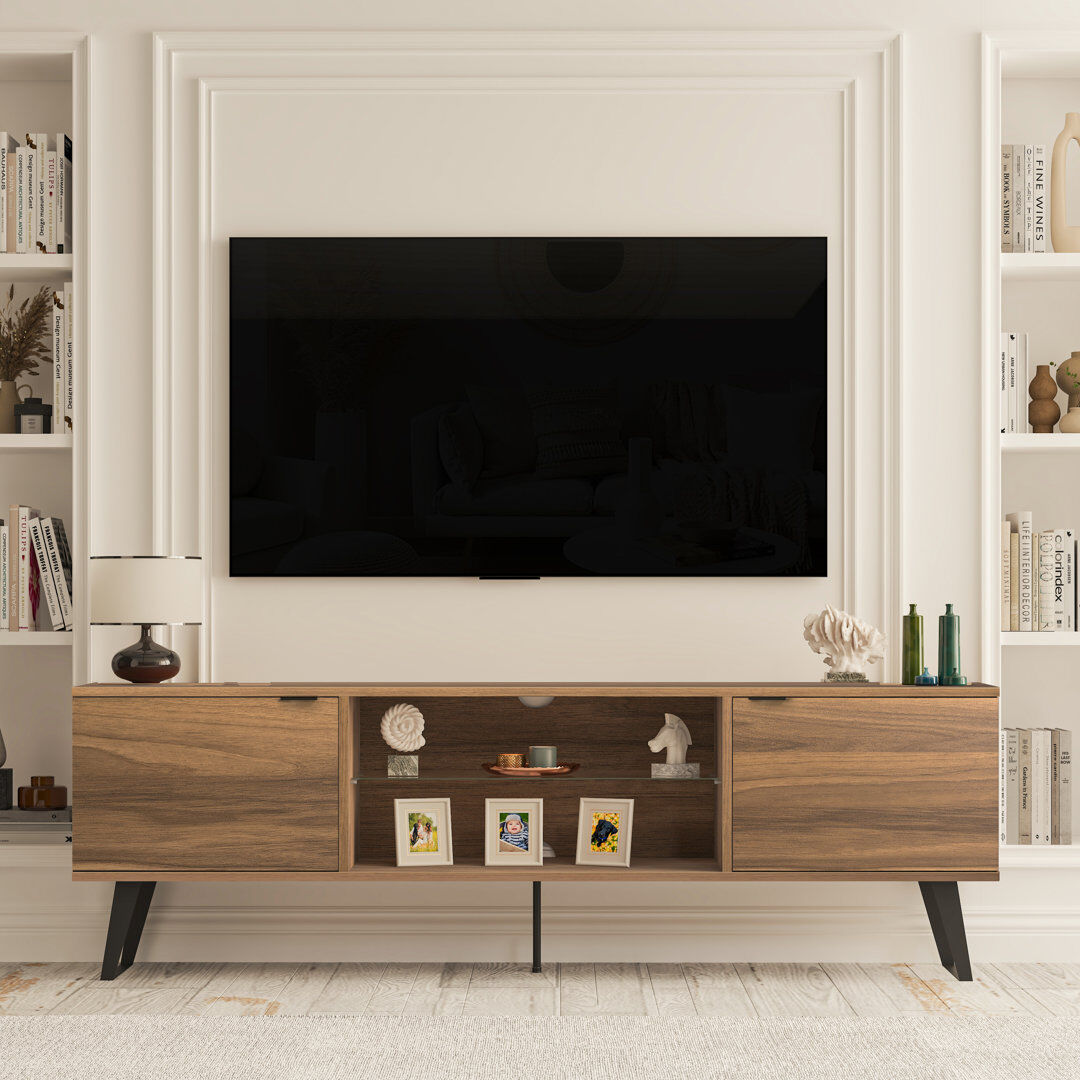 Latitude Run Annaleice TV Stand for TVs up to 78" Natural 78"
