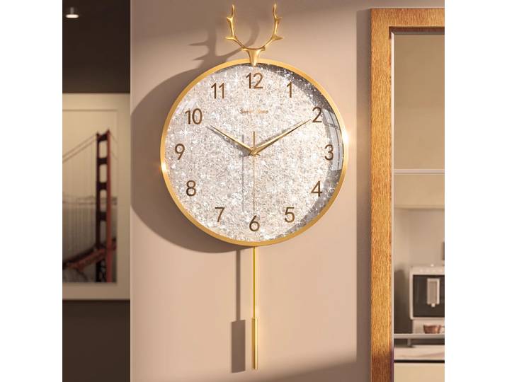 Horloges murales esthétiques en quartz, design nordique, horloges murales minimalistes, horloges électroniques tendance, décoration de chambre