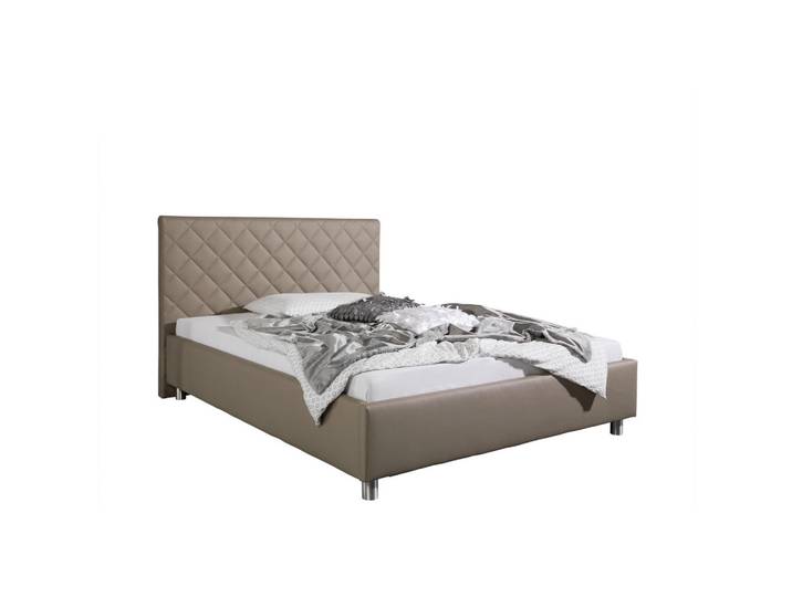 Livetastic Polsterbett Baltimore, Taupe, Metall, 100x200 cm, Made in Germany, für Lattenrost geeignet, Schlafzimmer, Betten, Polsterbetten