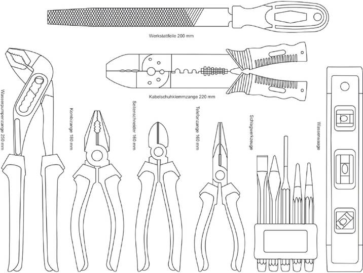 Brüder Mannesmann Werkzeug-Set 29077, 159 Teile