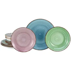 creaTable Tellerset 12-tlg SAMBA - B/H/T ca. 31.00x24.50x32.00