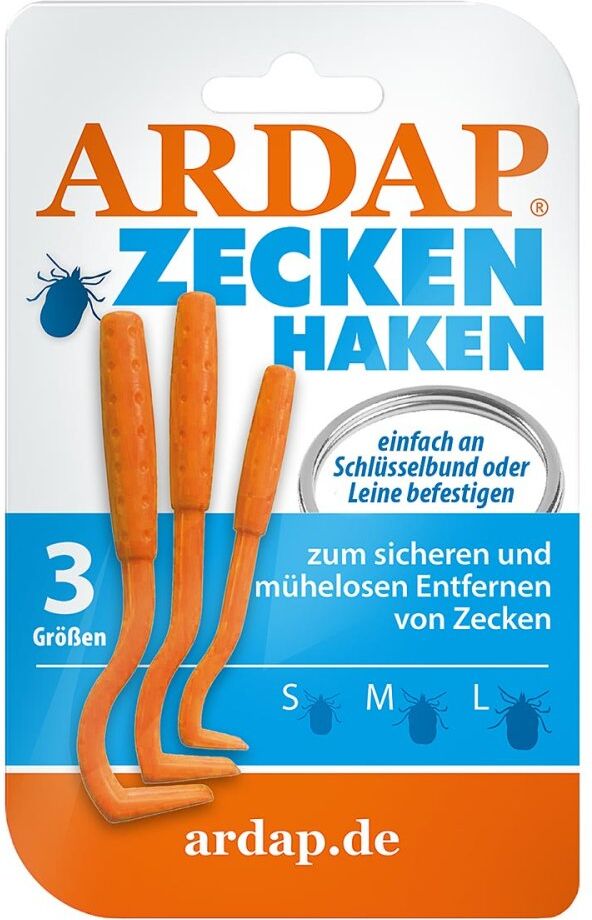 Ardap Zeckenhaken 3 Größen S/m/l 1stk