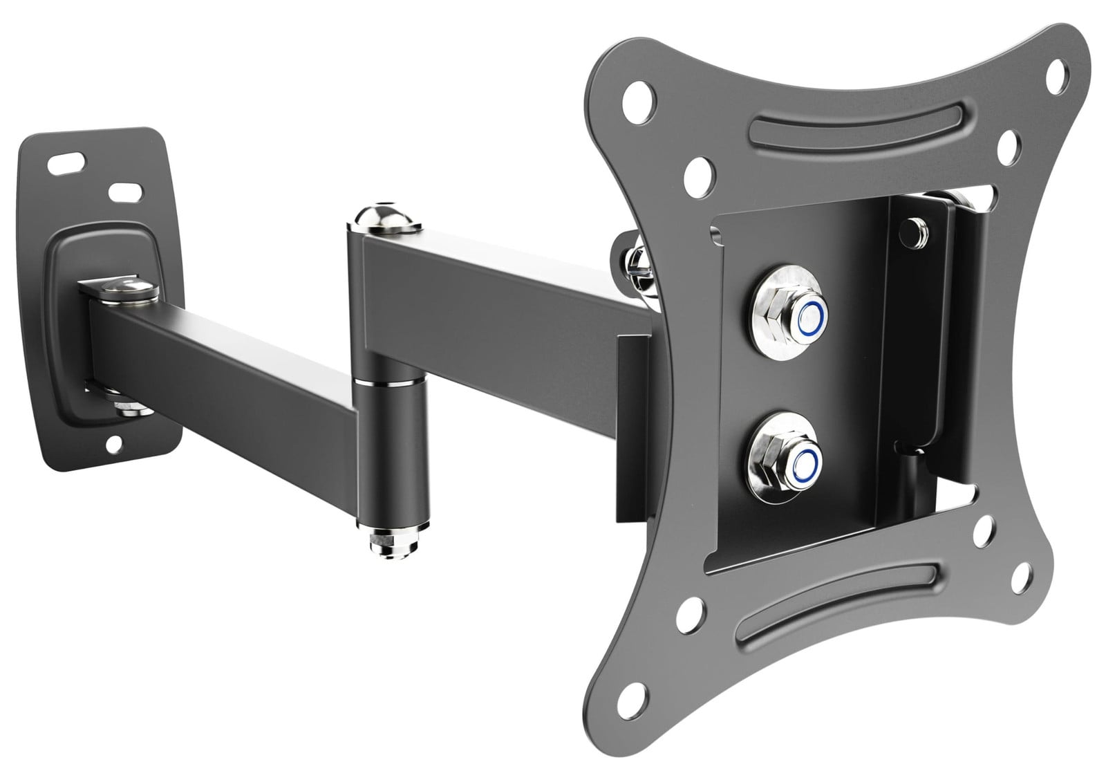 RICOO S1211 PC-monitorhouder en TV-wandhouder voor schermen van 13-34 inch, verstelbare wandmontage, VESA 75x75 en 100x100, geschikt voor gebogen schermen