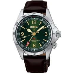 Seiko PROSPEX Automatik GMT 39,5mm Lederband, 72 Stunden Gangreserve Herrenuhr HBC007J1