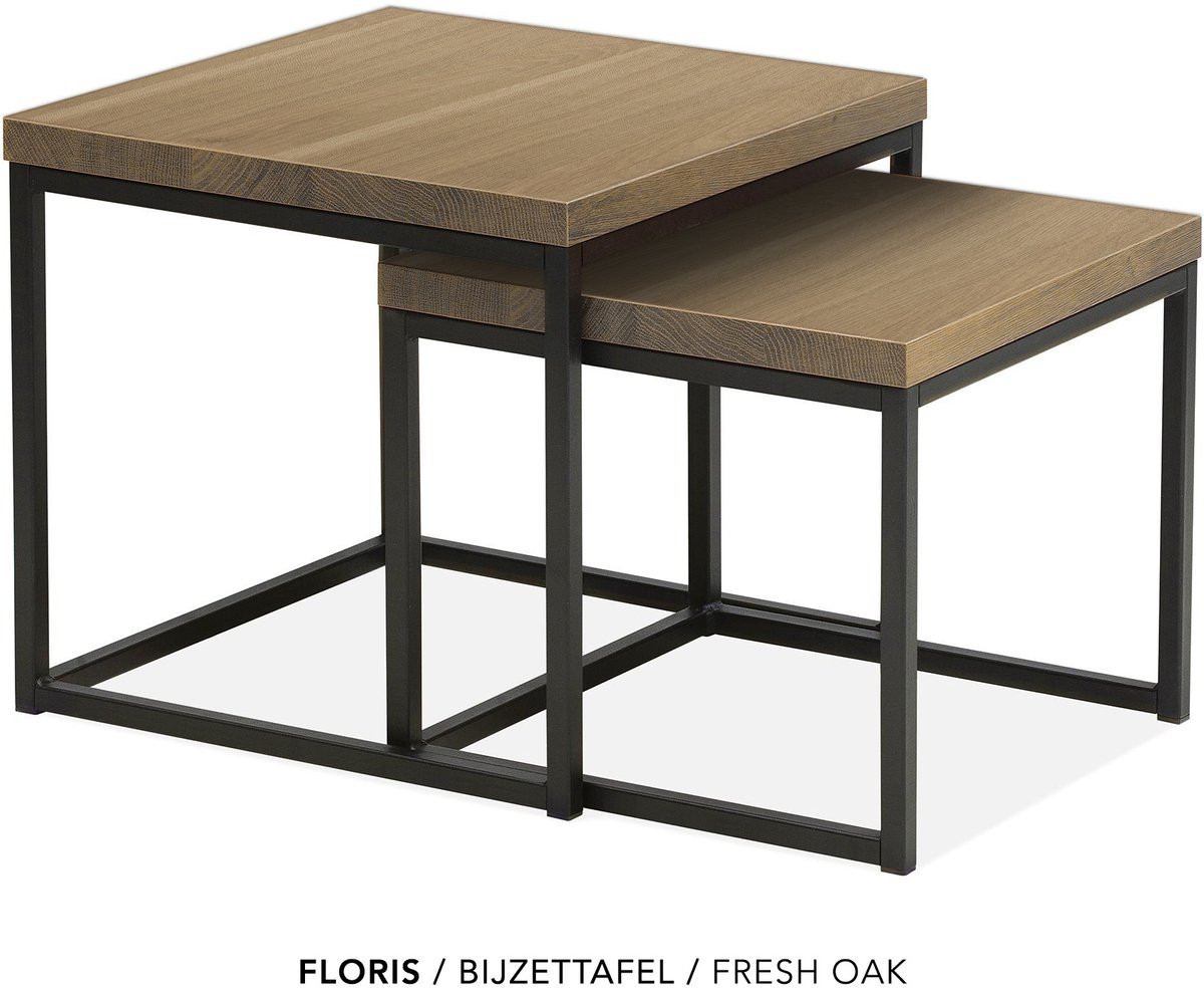 Maxfurn Set vierkante salontafel - Fresh oak