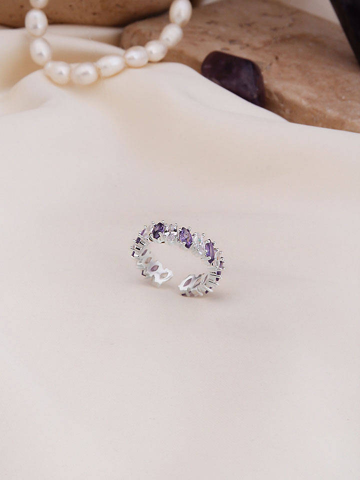 Pierres de Jade Ring mit Edelsteinen - onesize