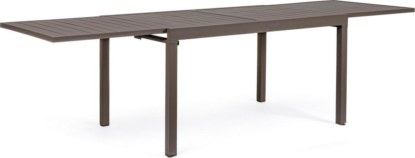 Tisch Pelagius 135-270 x 90 x 75 cm Aluminium Braun