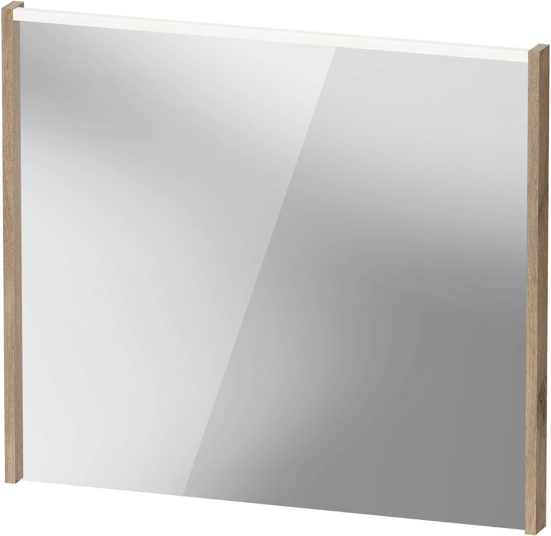 Duravit LED-Spiegel D-Code 2.0 80x70x5cm, 6 W, Ei Marm, Lichtfeld oben (DC7077055550000)