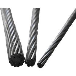 Stahldrahtseil (Ø) 4 mm TOOLCRAFT 13211100400 Grau Meterware