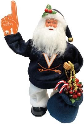 Santa's Workshop "NCAA 12"" Virginia Animated/Musical Santa"
