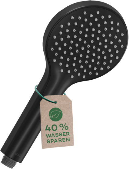Kludi Dive X 1S Handbrause 6981039-00 1 Strahlart, Schwarz Matt