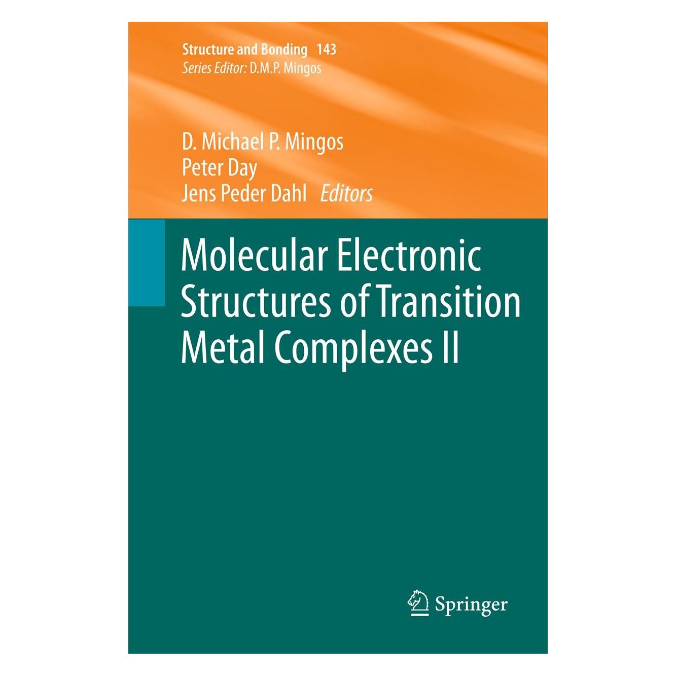 Springer Molecular Electronic Structures of Tran (Englisch, Hardcover, David Michael P. Mingos, Jens Peder Dahl, Peter Day) (9783642273773)