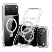 StyleShell SHOCKFlex mit Standfunktion, Handyhülle transparent, iPhone 17 Pro Max / iPhone 18 Pro Max, kompatibel mit MagSafe