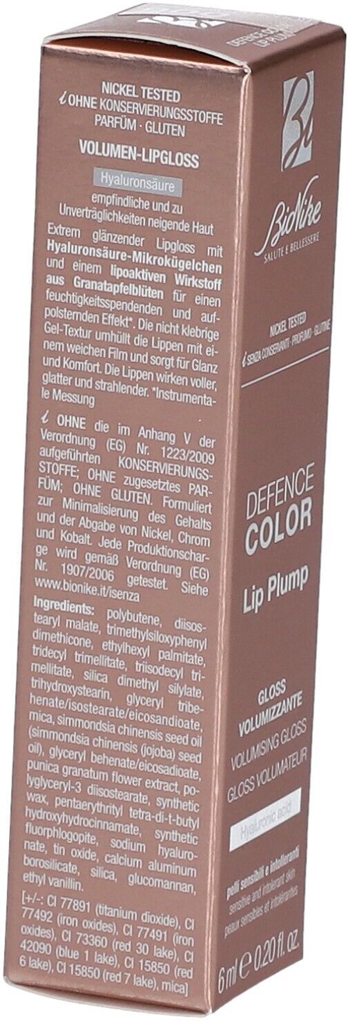 BioNike Defense Color Lip Plump N1 Nude Rose 5 ml Lippenstift