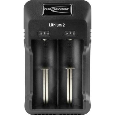 Ansmann Lithium 2 Rundzellen-Ladegerät LiIon, NiCd, NiMH 10340, 10350, 10440, 10500, 12500, 12650, 13500, 13650, 14500, 14650