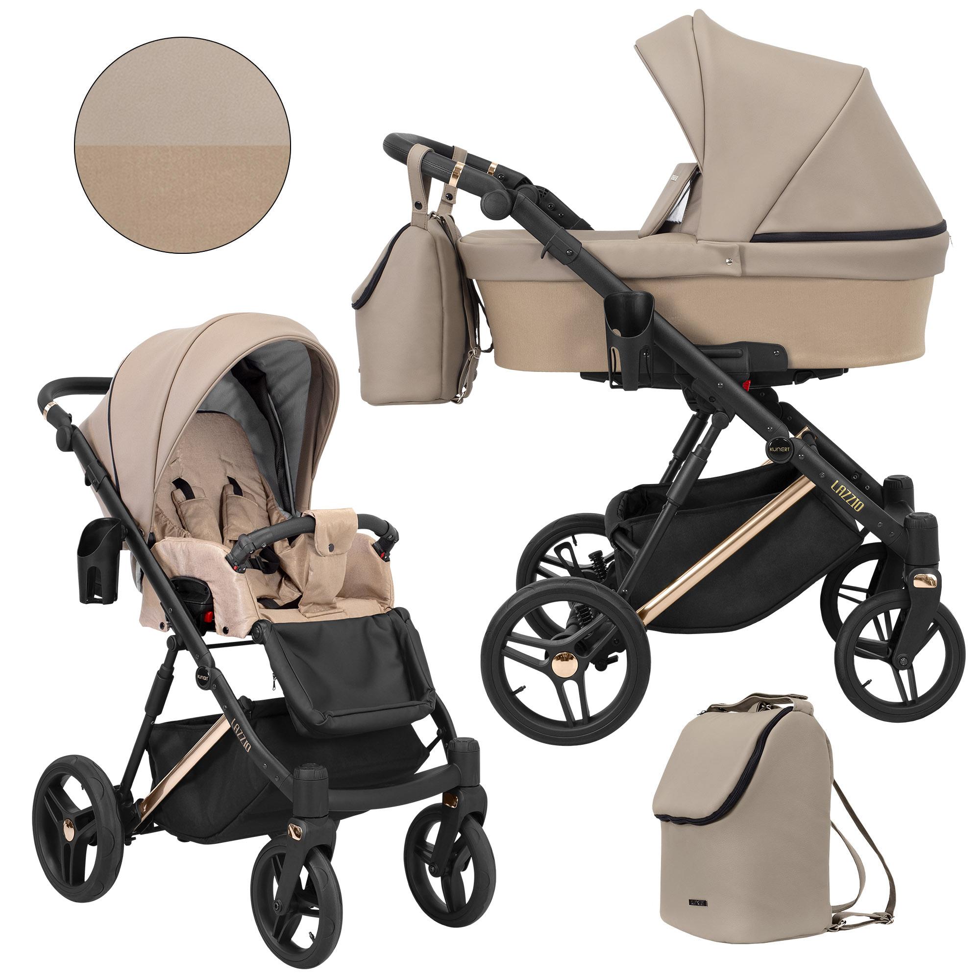 Kinderwagen Kunert Lazzio Premium 2in1 - Kupferfarbene Rahmen - Farbe: Cappuccino Eco