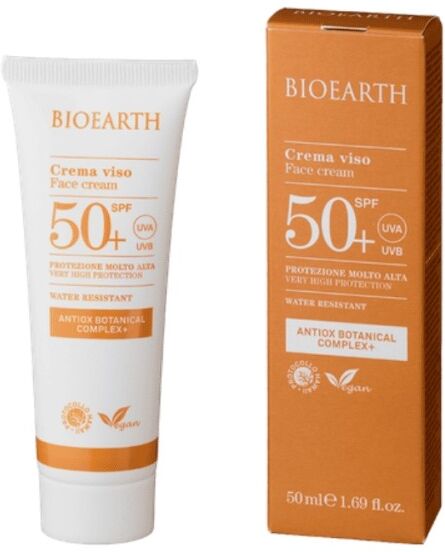 bioearth Crema viso solare SPF 50+ – Con Antiox Botanical Complex