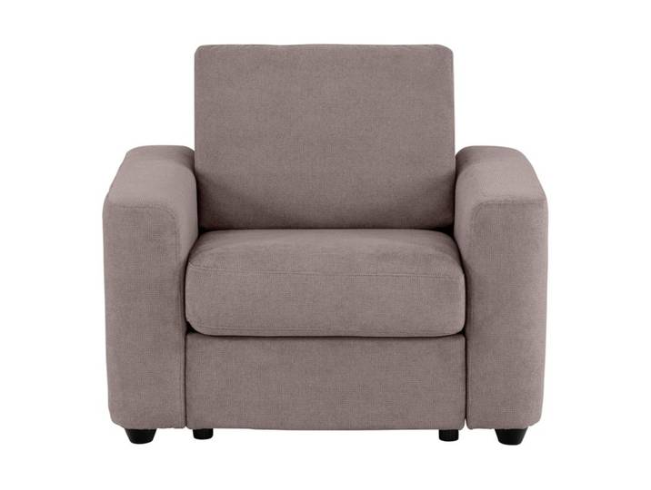 Fauteuil manchettes CURVE NICARAGUA tissu Crown taupe