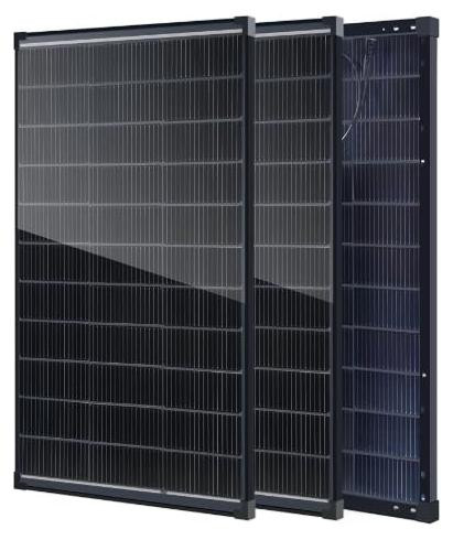 Dripio Set van 2 bifaciale zonnepanelen, 100W per stuk, 12V, N-type, 16BB, 25% rendement