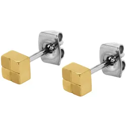 Boccia 0518-04 Damen-Ohrringe Ohrstecker Titan vergoldet