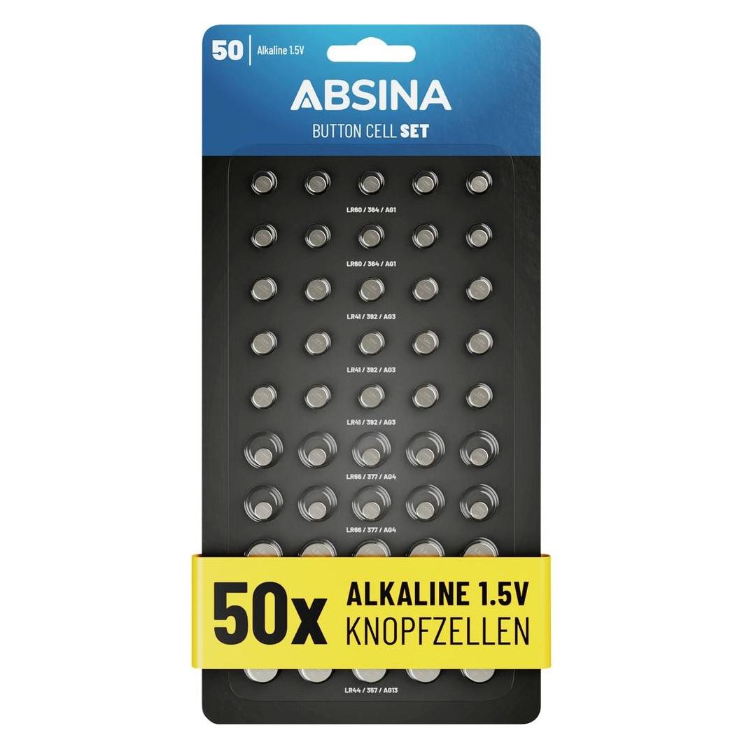 Absina Knopfzellen-Set 1 St. Alkali-Mangan (1 Stk.) (401019)