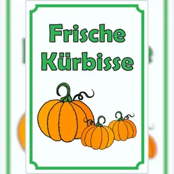 HB-Druck Werbeaufkleber Aufkleber Kürbis Hochkant A7 (74x105mm)