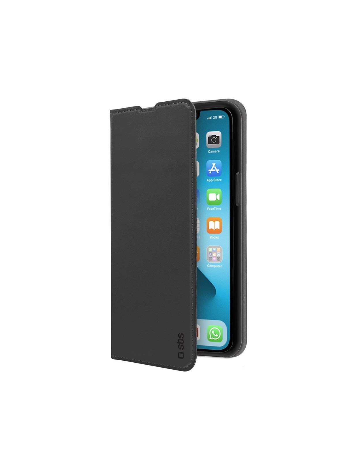 SBS Book Wallet Lite Case for iPhone 13 mini - Black