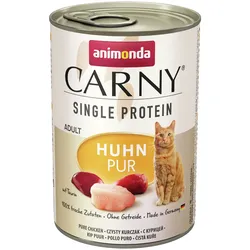 animonda Carny Adult Single Protein 400g Dose Katzennassfutter Sparpaket 12 x 400 Gramm Huhn pur