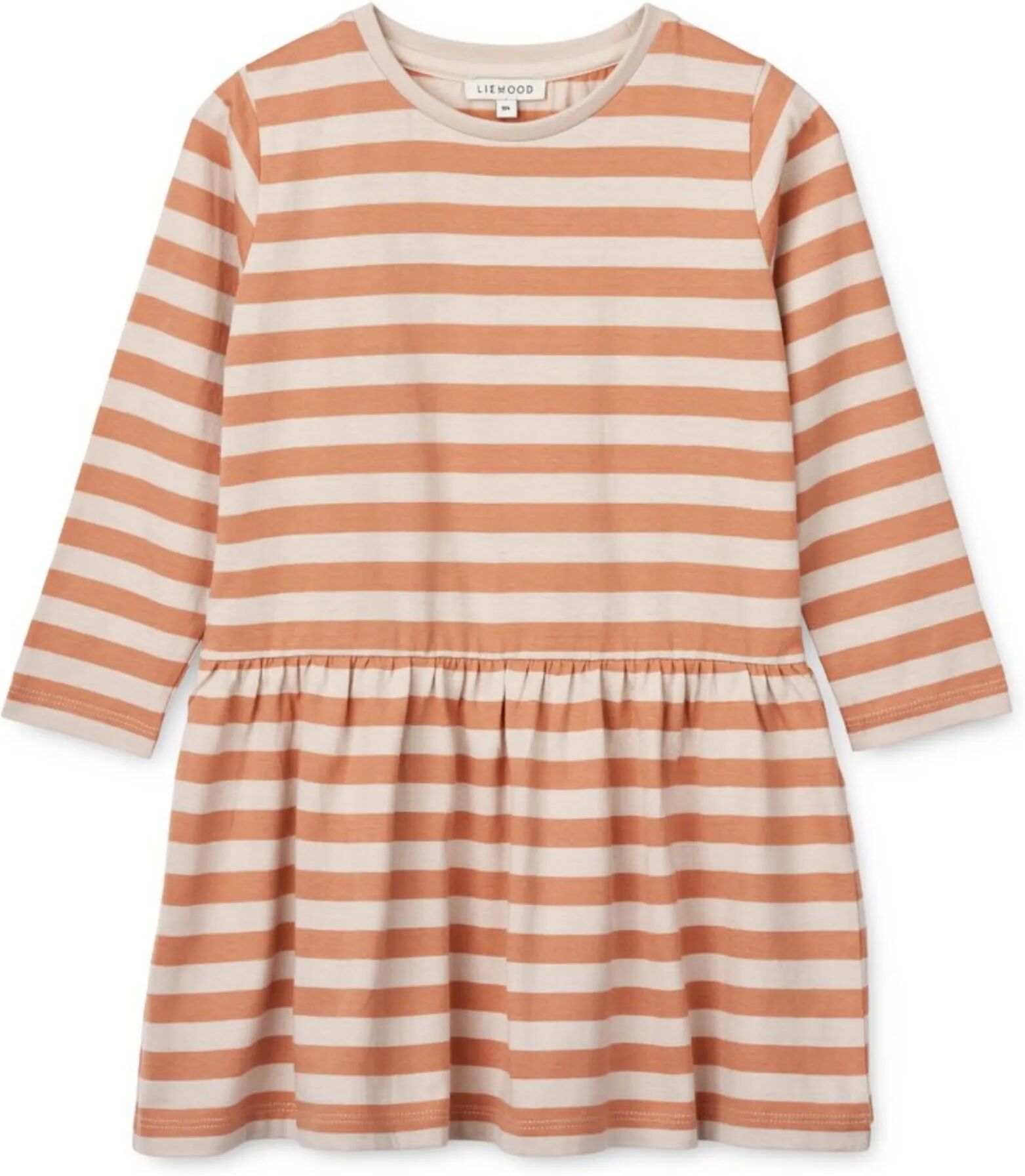 Liewood Robe Coton Bio Rayée Lima Rose pâle 12 mois