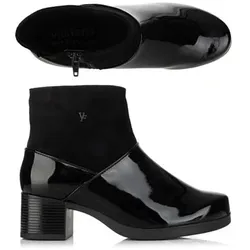 VITAFORM Damen-Stiefelette Lackleder Samtziegenleder Sohle Luisa