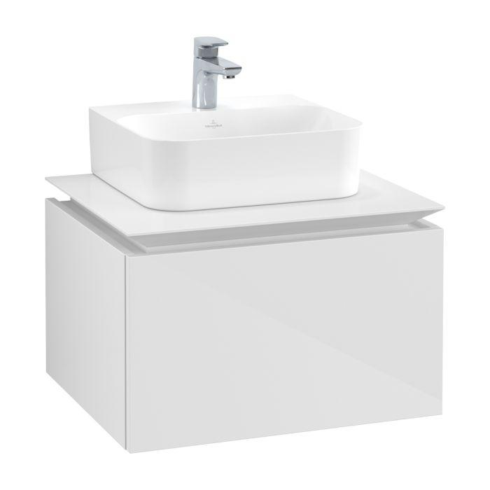 Villeroy & Boch Legato Waschtischunterschrank B73100DH 60x38x50cm, Glossy White