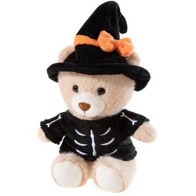 Heunec 453654 - HALLOWEEN Bär Hexe Skelett, Plüsch, 15 cm