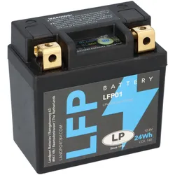Batterie LiFePO4 12,8V 24Wh für Motorrad Startbatterie ML LFP01