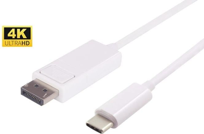 Microconnect USB 3.1 Type-C naar DisplayPort kabel, 2 meter, verguld