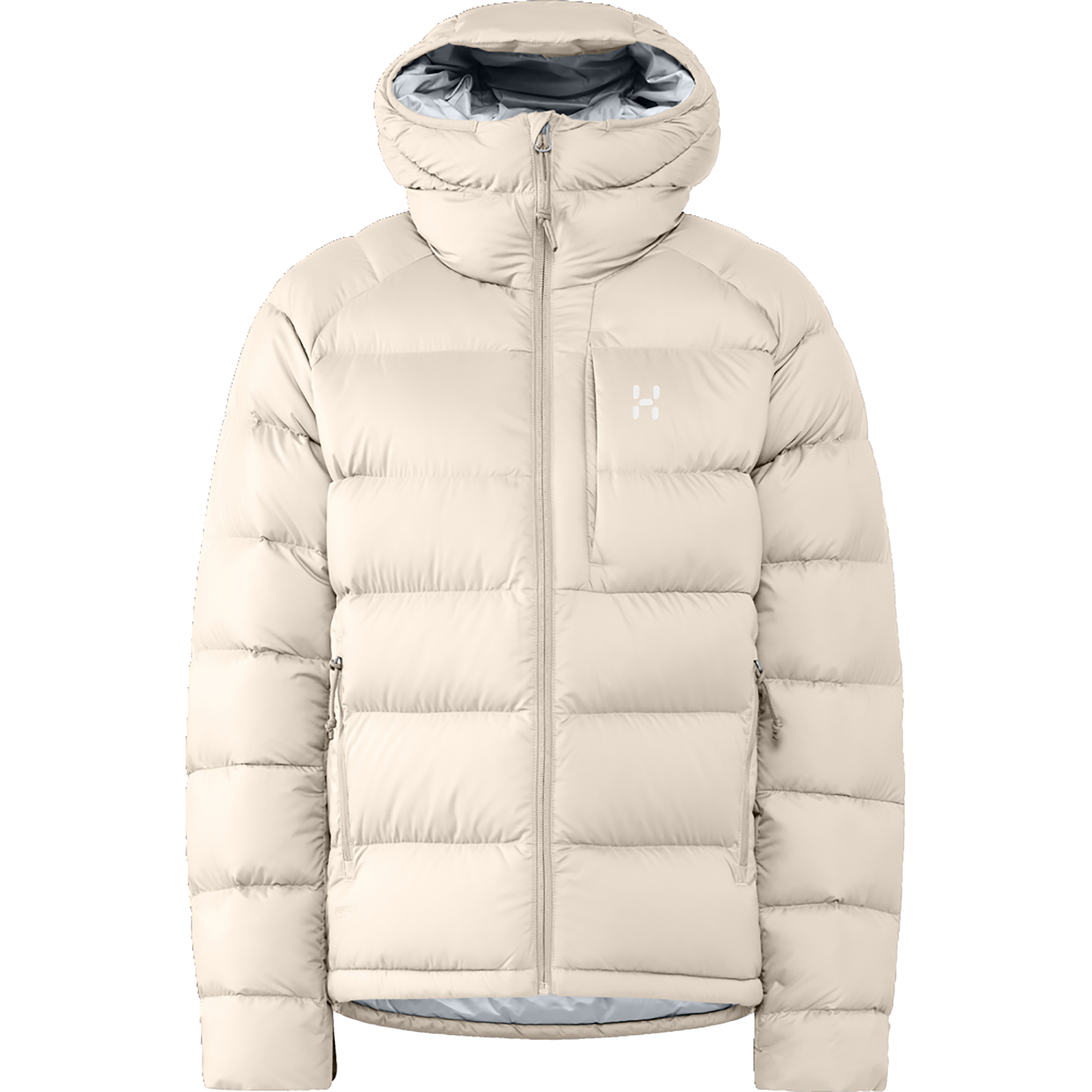 Haglöfs Rosson Down Damen Isolationsjacke beige Größe L Lifestyle Atmungsaktiv Wasserabweisend