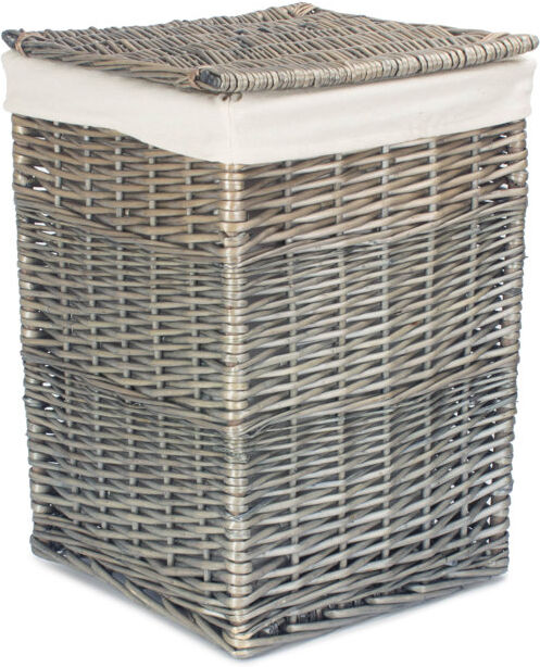 Brambly Cottage Wicker Lined Laundry Basket Antique Optics/Antique Wash Small