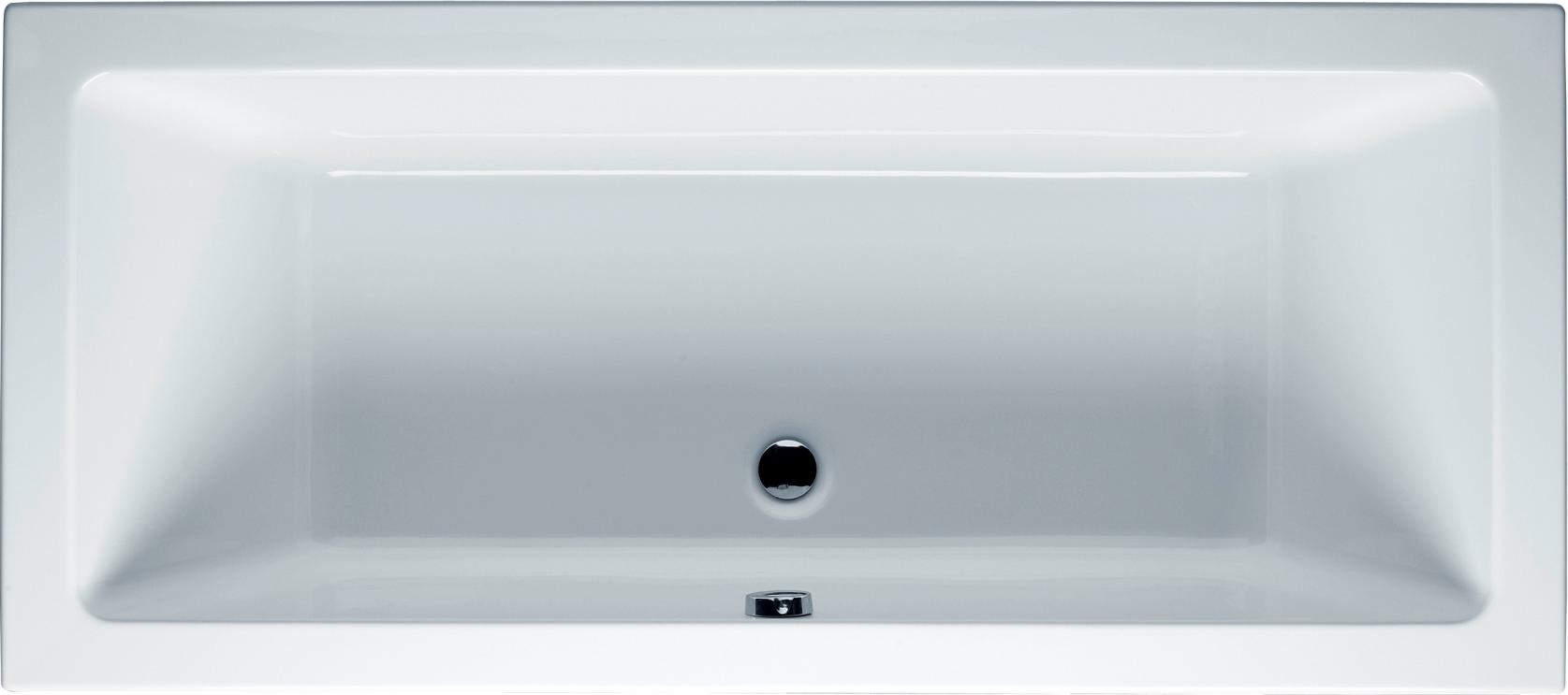 RIHO Lusso Rechteck-Badewanne, Einbau, 2-Sitzer, weiß, B036001005